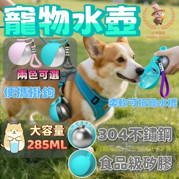 🚀隔日到貨🚀寵物外出水壺 304不銹鋼 寵物隨行杯 狗狗水壺 寵物水瓶 寵物水杯 寵物飲水瓶 外出飲水器 小巧便攜