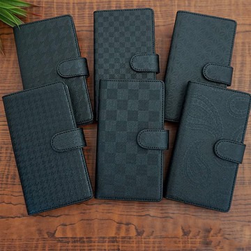 相容於所有型號 智慧型手機保護殼 筆記型電腦類型 [凹凸黑色] iPhone Xperia Android AO01U