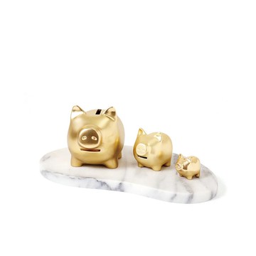 GOLDENPIG | 招財金豬 大豬小豬落御盤 22K金
