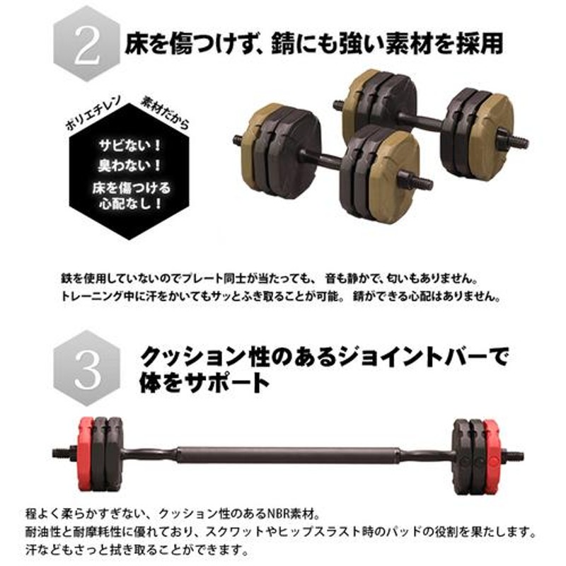 リーディングエッジ LEADING EDGE 2WAYアーミーダンベル 10kg レッド