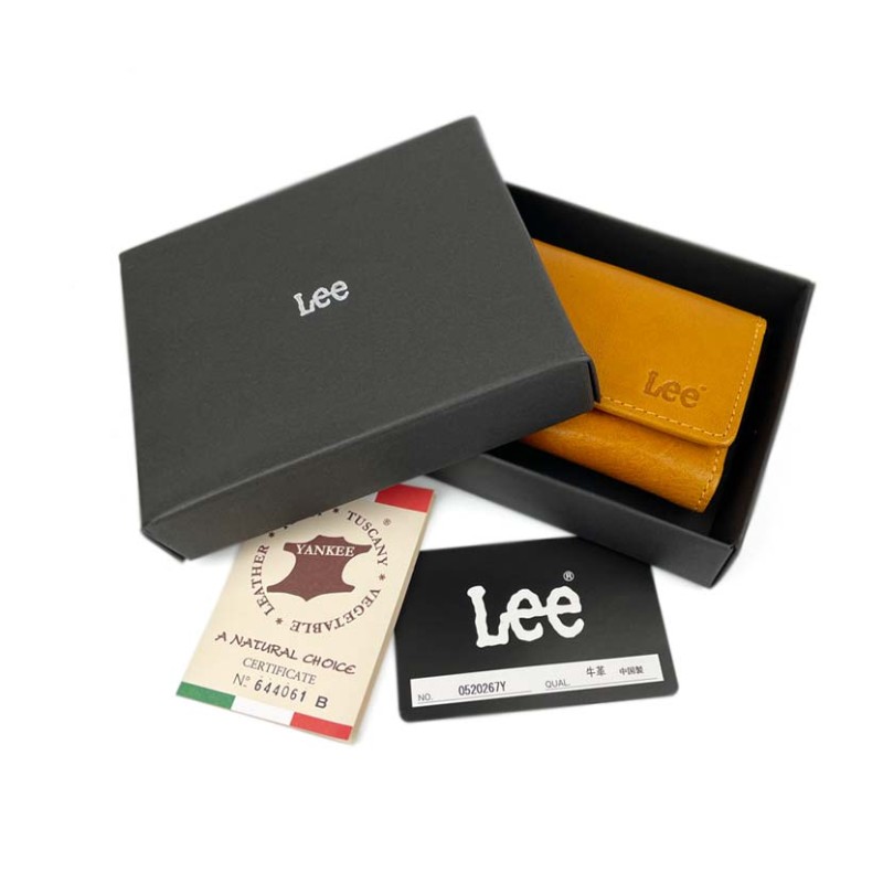 ○ラッピング無料○【 LEE / リー イタリアンレザー 三つ折り ...