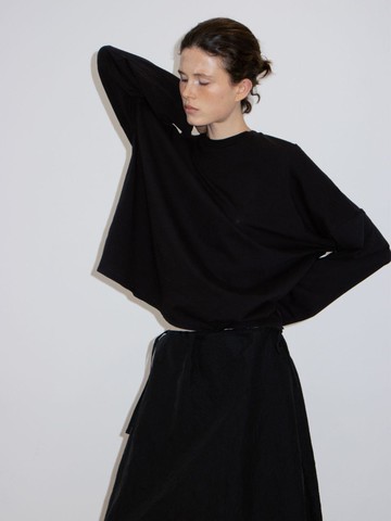 ORGANIC COTTON LONGSLEEVE TEE [black]