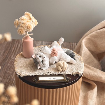 【客製全身寵物】月落屋 午後的寶貝 寵物紀念罐 骨灰罐 居家擺飾