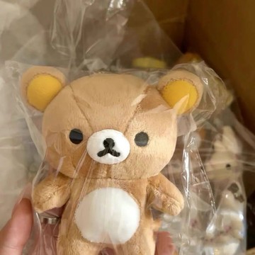 【臺灣出貨】sanx輕松熊 甜品師輕松熊小掛件可愛卡通毛絨玩偶超萌