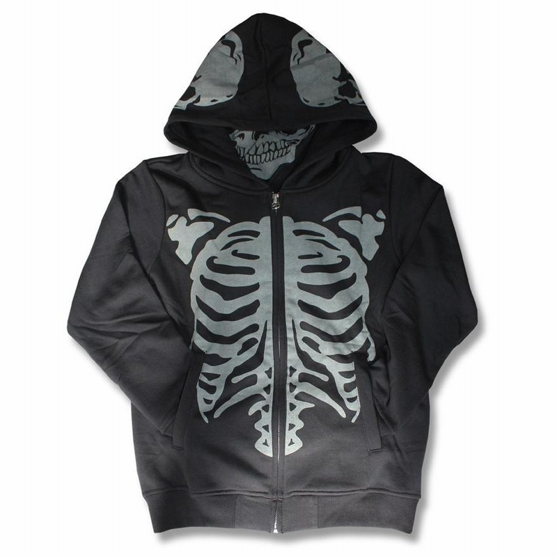 スカルパーカー ドクロ パーカ SKULL BONE PARKA ロック ファッション 