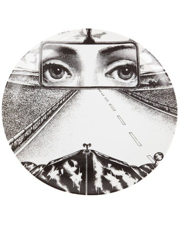 Fornasetti - plate - unisex - China - One Size - Black
