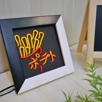 MINI霓虹燈畫DIY材料包 可愛食物
