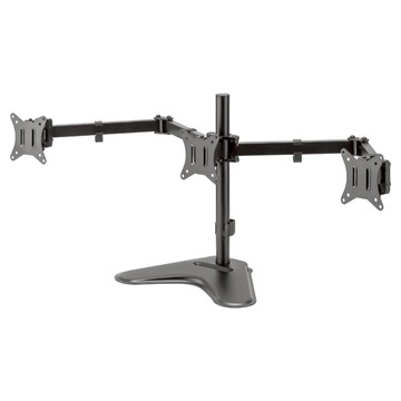 HAPPY TECH 快樂科技 桌上型三螢幕雙節旋臂支架 D26-C03V1 17~27吋  黑色  1個