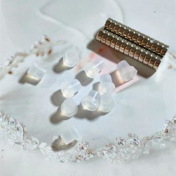 DIY手工車載香薰石膏高強磁鐵圓形埋孔神器硅膠柱模具冰箱貼配件