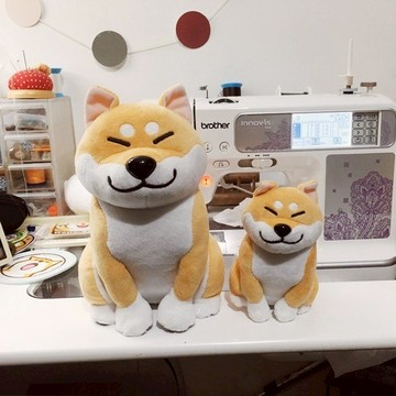 倉屋 大屁屁 柴犬公仔/擺件 毛絨玩偶中號20cm