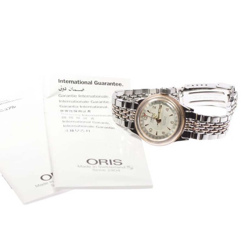 ☆良品☆保証書付き【ORIS】オリス ポインターデイト 裏スケ 7464 自動