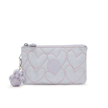 愛心粉紫三夾層配件包-CREATIVITY L