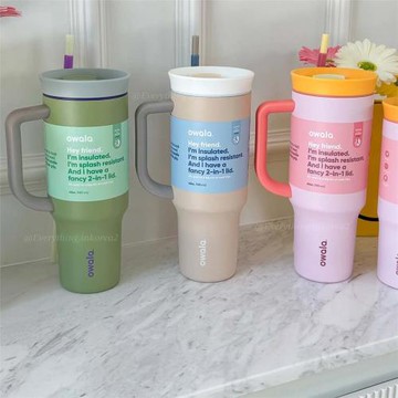 Owala Tumbler 40OZ 304不銹鋼保溫杯運動杯吸管杯大容量水杯北美