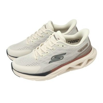 Skechers 慢跑鞋 Glide-Step Vortex Slip-Ins 男鞋 米白 緩衝 221040NAT