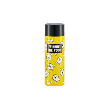 日本 SKATER - 兒童不鏽鋼保溫口袋瓶(120ml)-維尼