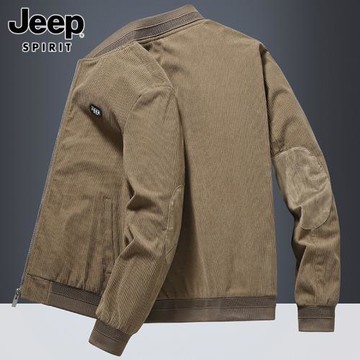 吉普夾克男士2025秋季新款寬松棒球領上衣服潮流休閑燈芯絨外套男