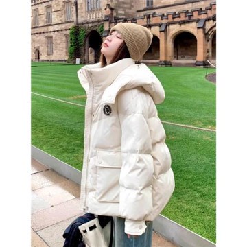 法國Rouje Moaks羽絨服女2024冬季新款寬松加厚保暖90白鴨絨外套