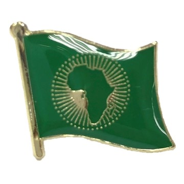 A-ONE 匯旺 非洲聯盟 國旗別針 規格:長15mm 寬12mm 厚1mm  綠色  1件