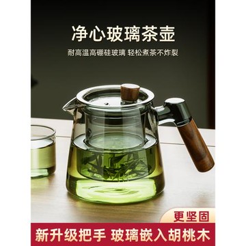 茶壺泡茶家用耐高溫玻璃茶具套裝圍爐煮茶器專用電陶爐罐罐茶單壺