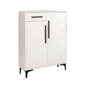 【文創集】聖安 時尚2.7尺二門單抽鞋櫃/玄關櫃(二色可選)-80x30x113cm免組