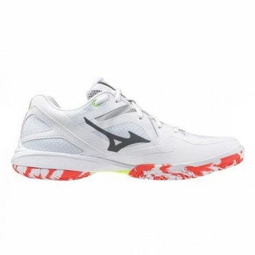 MIZUNO 美津濃 休閒鞋 男鞋 女鞋 運動鞋 羽球鞋 白紅 71GA244305
