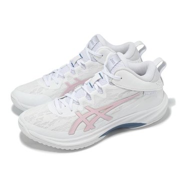 Asics 籃球鞋 Gelhoop V17 男鞋 白 粉紅 輕量 緩震 亞瑟士 1063A096103