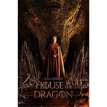 《冰與火之歌:龍族前傳》龍之王座 進口海報/HOUSE OF THE DRAGON