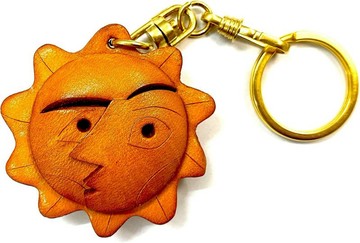 臉部 藝術 真皮鑰匙圈 日本手工 立體造型 VANCA