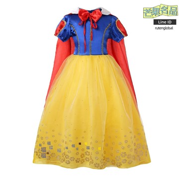 【萬聖節戰袍】女童公主裙 萬聖節裙子 蓬蓬裙 連衣裙 童裙 童裝 紅色天鵝絨 蓬鬆裙襬 歐美風 節日派對裝扮