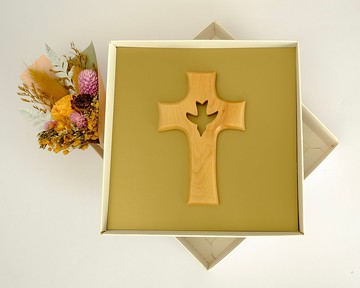 以色列進口橄欖木系列 聖靈和平鴿十字架 161734