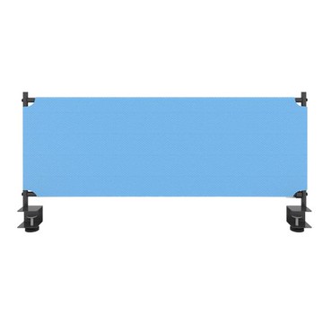 《C&B》克洛寬度90cm桌上屏風隔屏(6規格可選)黑支架+湖水藍