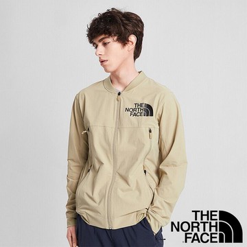 【THE NORTH FACE 美國】男 防風立領外套『米黃』NF0A4NCT
