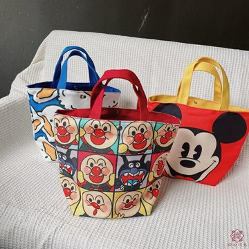 日本面包超人大號便當包飯盒袋帆布【櫻田川島】