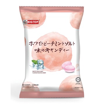 【蝦皮直營特選】馬來西亞 水蜜桃薄荷味鹽糖100G