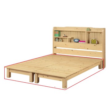 【MUNA 家居】松木5尺雙人實木床底