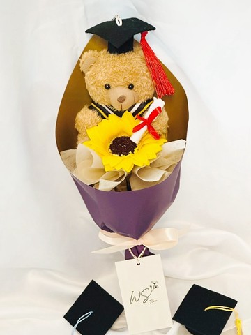 【WS │花束】畢業花束 小熊花束