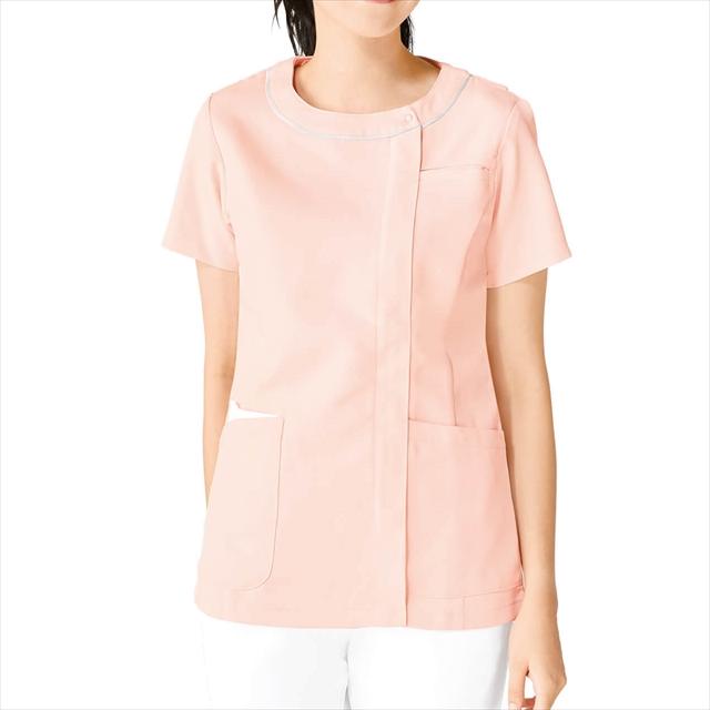 今なら33％OFF】ナース服 黒 白衣 レディース 女性 スクラブ 白衣 医療用 アンファミエ ストレッチツイル デオドラント前開きスクラブ_TB  通販 LINEポイント最大0.5%GET LINEショッピング