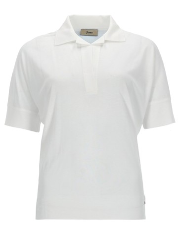 herno cotton blend polo shirt