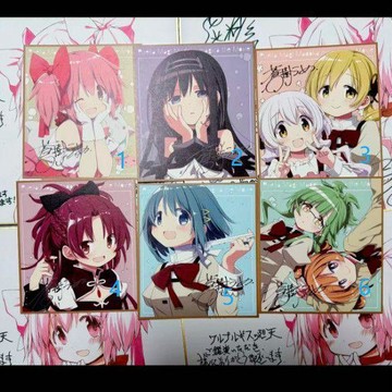 日谷🎉魔法少女小圓 劇場版 瓦爾普吉斯之迴天 色紙 簽名版  鹿目圓 曉美焰 巴麻美 周邊 迴天 魔圓首映第二彈色紙