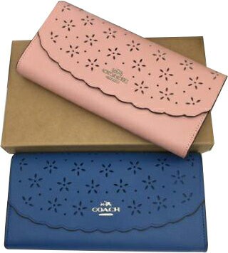 ~雪黛屋~COACH 長夾進口防水防刮皮革國際正版保證二折暗釦主袋附品證購證塵套提袋等候10-15日C399971