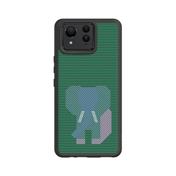 Zenfone 11 Ultra SolidSuit 黑 - The Wildlife Collection 動物野境系列 - 亞洲象 - 線條版