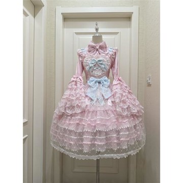 【椿日序曲】韓菇涼~原創設計Lolita洋裝甜美jsk吊帶連衣裙女春季