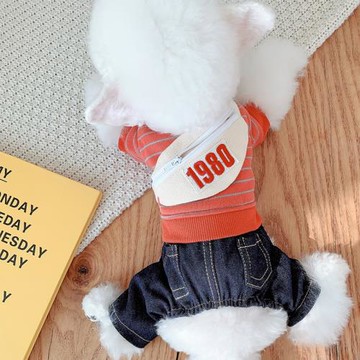 狗狗衣服秋冬款小狗寵物四腳衣小型犬比熊雪納瑞博美泰迪服裝冬季