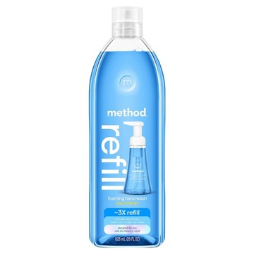 method 美則 泡沫洗手露補充瓶 海藍礦物  828ml  1瓶