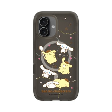 iPhone 17 AirX 本質黑 - 三麗鷗-布丁狗＆大耳狗綜合圖 Mix Characters - Yummy ! Yummy !