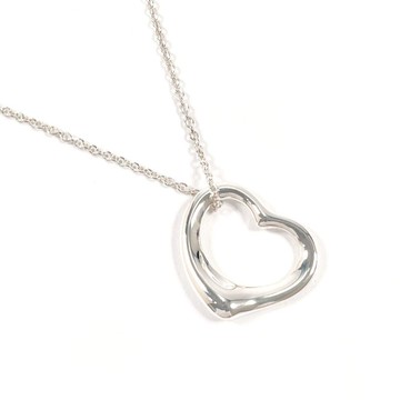 【日本直運 二手美品】蒂芙尼 TIFFANY&Co. 項鍊 經典心形 艾爾莎‧佩提 純銀 925 飾品