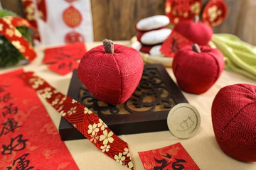 新年節慶- 蘋。安順景 - 蘋果Apple 手作 貓玩具 家飾品  馬年