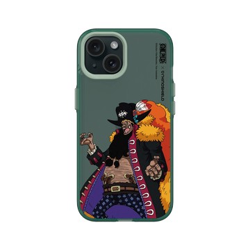 iPhone 15 Clear 憂墨綠 - 航海王 One Piece - 角色系列-黑鬍子