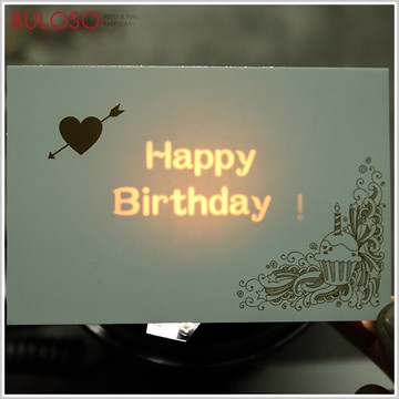 光的戀人隱形文字賀卡　生日卡 萬用卡 祝福卡（不挑色 款）【A428485】【不囉唆】