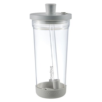 Corelle Brands 康寧餐具 Snapware Tritan跳跳吸管杯 海洋系列  鯨魚灰  840ml  1個